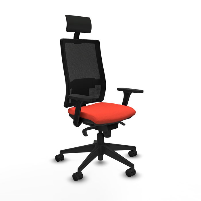 PIQUERAS Y CRESPO Silla de oficina Horna Naranja oscuro y Negro PIQUERAS Y CRESPO Silla de oficina Horna Naranja oscuro y Negro