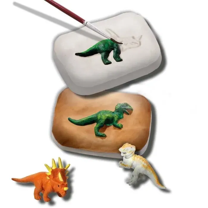 Ses Creative Fósiles de Dinosaurio Kit Arqueólogo Juguete Infantil Pintura Yeso Plastilina para Niños