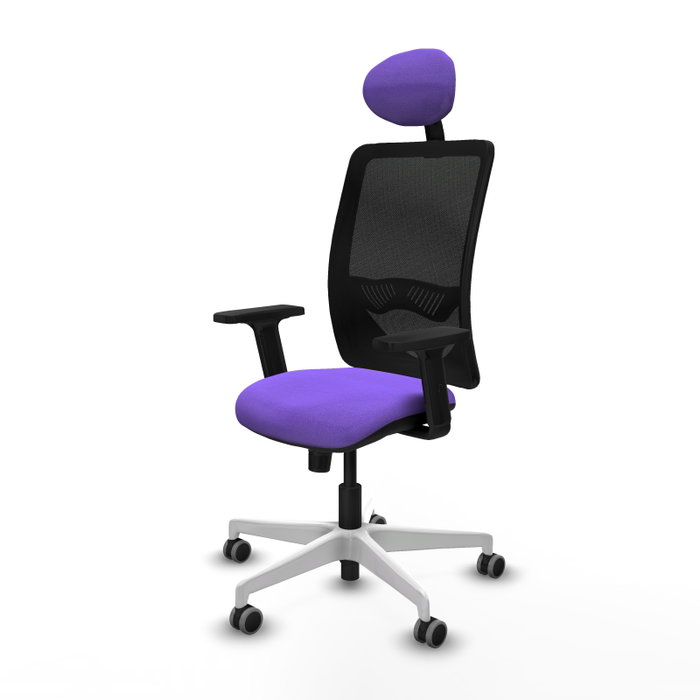 PIQUERAS Y CRESPO Silla de oficina Zulema Lila y Negro PIQUERAS Y CRESPO Silla de oficina Zulema Lila y Negro
