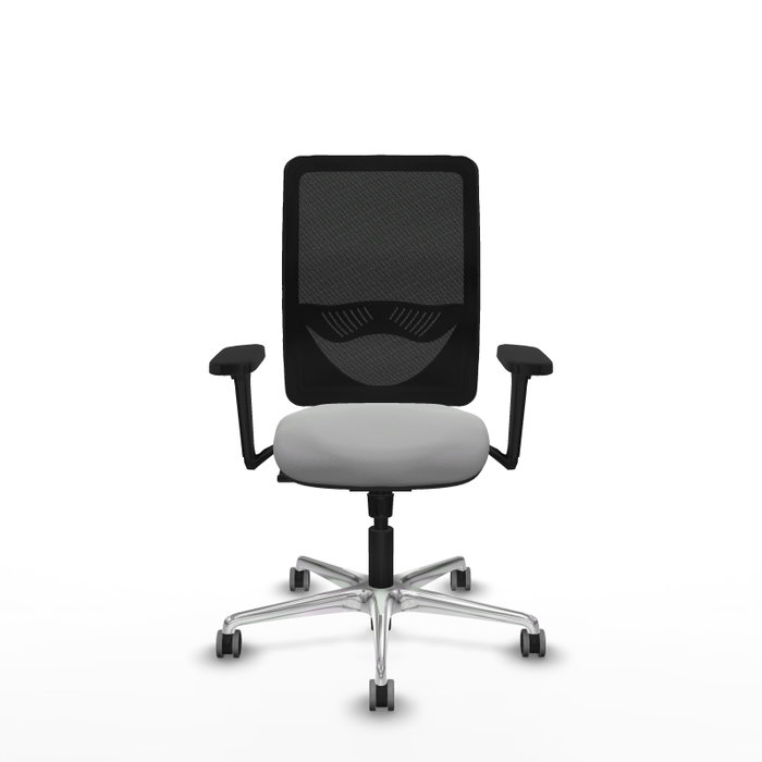 PIQUERAS Y CRESPO Silla de oficina Zulema con mecanismo Sincro, Gris claro y Negro PIQUERAS Y CRESPO Silla de oficina Zulema con mecanismo Sincro, Gris claro y Negro