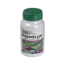 NATURES PLUS Boswellin 300mg 60 Cápsulas Herbal Actives - Extracto de Boswellia Serrata para Inflamaciones y Afecciones Musculoesqueléticas