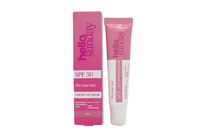 Hello Sunday Tinted Lip Balm SPF50 15ml - The Rose One Hello Sunday Tinted Lip Balm SPF50 15ml - The Rose One