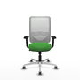PIQUERAS Y CRESPO Silla de oficina Zulema Verde con malla Blanca