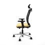 PIQUERAS Y CRESPO Silla de oficina Haches Sincro/Traslack Crema y Negro