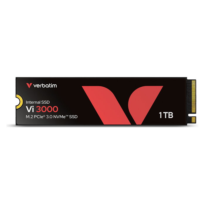 Verbatim Vi3000 SSD Interno M.2 1TB PCIe 3.0 NVMe, 2280, Vel. Lectura 3100 MB/s, Escritura 2200 MB/s, para PC/Portátil Verbatim Vi3000 SSD Interno M.2 1TB PCIe 3.0 NVMe, 2280, Vel. Lectura 3100 MB/s, Escritura 2200 MB/s, para PC/Portátil