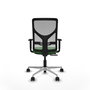 PIQUERAS Y CRESPO Silla de oficina Motilla con mecanismo Sincro/Traslack, Verde y Gris