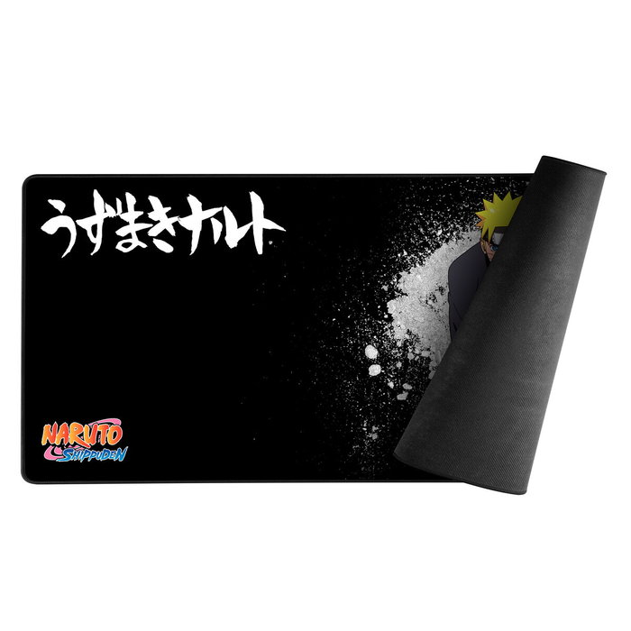 Konix Alfombrilla de ratón Naruto Shippuden XXL 90 x 46 cm Negro