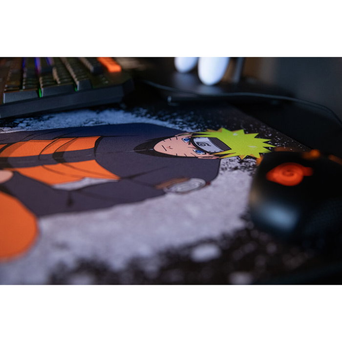 Konix Alfombrilla de ratón Naruto Shippuden XXL 90 x 46 cm Negro
