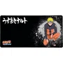 Konix Alfombrilla de Ratón para Juegos Naruto Shippuden XXL 90 x 46 cm KON3328170298506 - Base de Goma Antideslizante - Negro