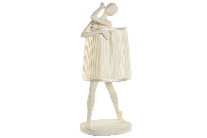 DKD Home Decor Lámpara Sobremesa Moderno Blanco 25 x 62.5 x 29 cm