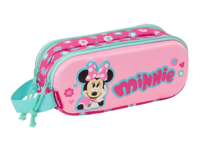 Safta Portatodo Doble 3D Minnie Mouse