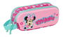 Safta Portatodo Doble 3D Minnie Mouse 21x8x6 cm