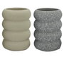 DKD Home Decor Portacepillos de Dolomite Surtido de 2 Unidades