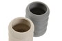 DKD Home Decor Portacepillos de Dolomite Surtido de 2 Unidades