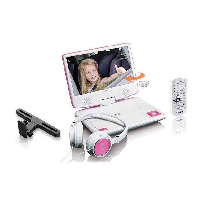 Lenco DVP-910 Reproductor de DVD portátil Rosa Lenco DVP-910 Reproductor de DVD portátil Rosa