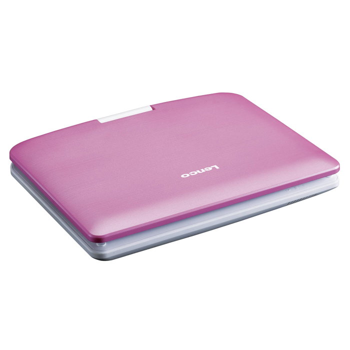 Lenco DVP-910 Reproductor de DVD portátil convertible con pantalla TFT de 9 pulgadas, Negro/Rosa Lenco DVP-910 Reproductor de DVD portátil convertible con pantalla TFT de 9 pulgadas, Negro/Rosa