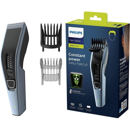 Philips Cortapelos Serie 3000 HC3530/15 Plata, Negro y Azul
