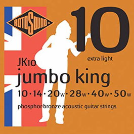 Juego de Cuerdas Rotosound para Guitarra Acústica Jk10