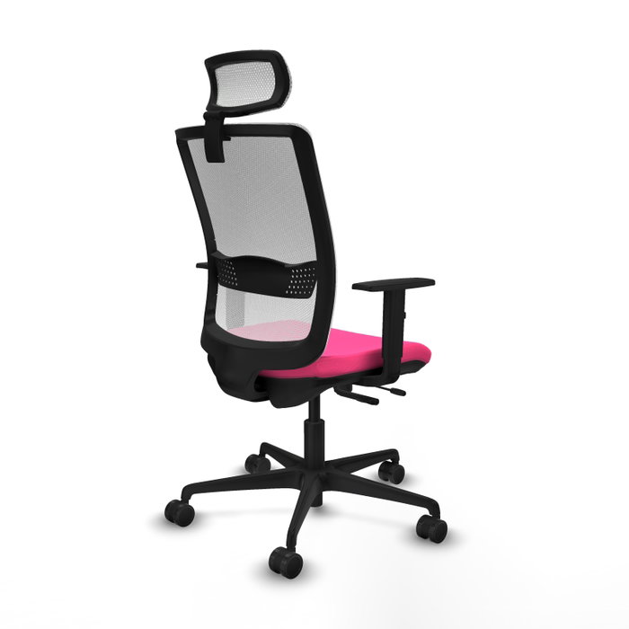 PIQUERAS Y CRESPO Silla de oficina Haches Rosa y Blanco PIQUERAS Y CRESPO Silla de oficina Haches Rosa y Blanco