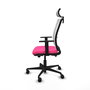 PIQUERAS Y CRESPO Silla de oficina Haches Rosa y Blanco