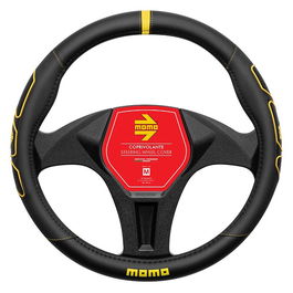 Momo Funda Volante Profile Black-Yellow M 38-39 cm MOMLSWC0PROBY