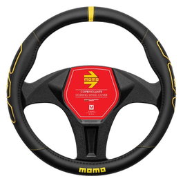 Momo Funda de Volante Profile Black-Yellow 38-39cm