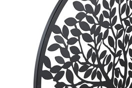 DKD Home Decor Decoracion Pared Oriental Negro Blanco 1 x 40 x 40 cm (4 Unidades)