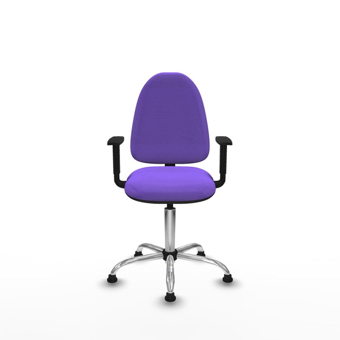 PIQUERAS Y CRESPO Silla de oficina Aýna Lila con Base Cromada PIQUERAS Y CRESPO Silla de oficina Aýna Lila con Base Cromada