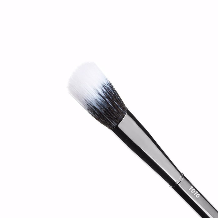LUXURY GREY Brocha Duo Fibra Multifunción 1016 de Maquillaje, Pelo Sintético, Aplica Cremas Líquidas, 1 Unidad