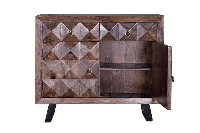 Giner y Colomer Cómoda Palisandro Cereza 2 Puertas 2 Cajones