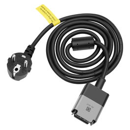 EcoFlow EFL-BKWAC-3M-EU Cable de Carga USB-C a USB-C, 3m, Negro, Conectores Recto y Angular
