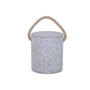 DKD Home Decor Mesita Auxiliar de Hormigón y Cuerda Terrazo Gris