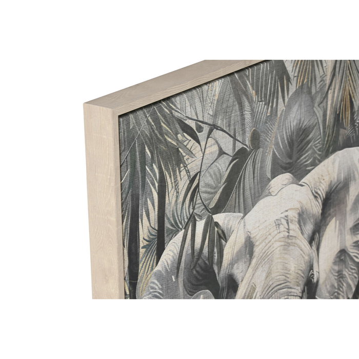DKD Home Decor Cuadro Lienzo Elefante Pack de 2