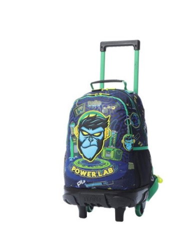 Totto Mochila Morral Ruedas Kong Lab M MJ03KLB005-2410-8JDM Infantil Azul Marino Poliester