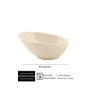 Summa Bol Inclinado 9 cm - Bowl de Porcelana Marfil, Capacidad 10 cl (Set de 12)