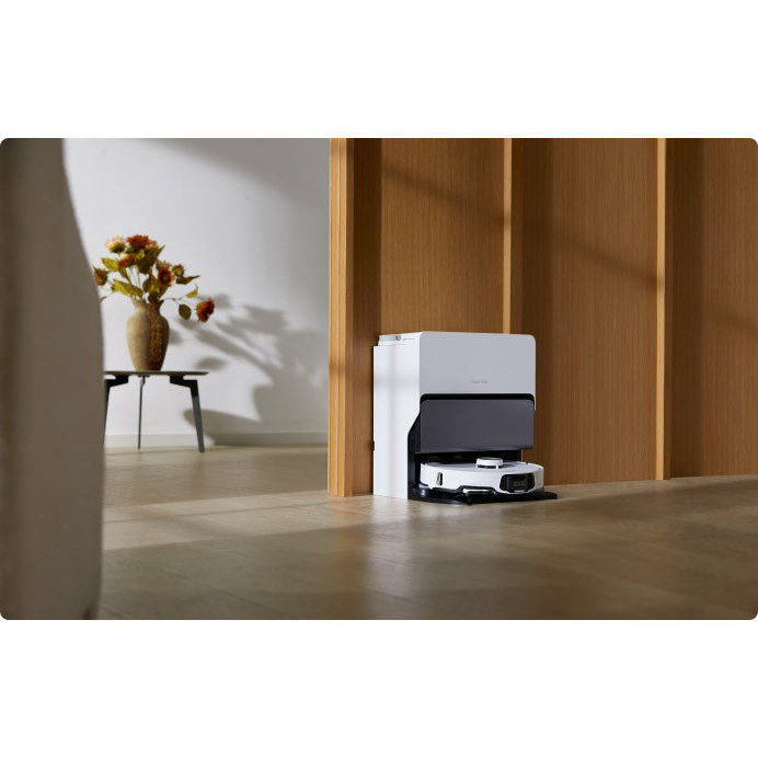 Roborock S8 MaxV Ultra Saugroboter Aspirador y Fregador Robot Blanco con Estación Base Auto-Vaciado y MOP, LIDAR, 10000 Pa, WiFi, Alexa