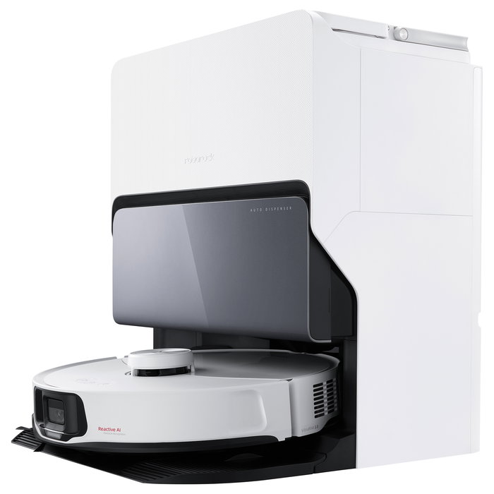 Roborock S8 MaxV Ultra Saugroboter Aspirador y Fregador Robot Blanco con Estación Base Auto-Vaciado y MOP, LIDAR, 10000 Pa, WiFi, Alexa