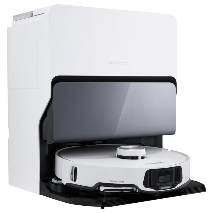 Roborock S8 MaxV Ultra Saugroboter Aspirador y Fregador Robot Blanco con Estación Base Auto-Vaciado y MOP, LIDAR, 10000 Pa, WiFi, Alexa