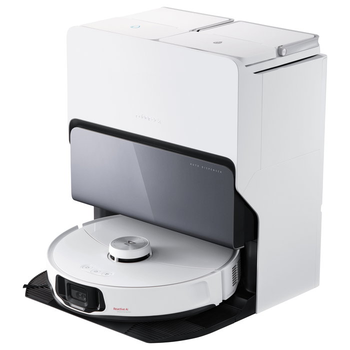 Roborock S8 MaxV Ultra Saugroboter Aspirador y Fregador Robot Blanco con Estación Base Auto-Vaciado y MOP, LIDAR, 10000 Pa, WiFi, Alexa