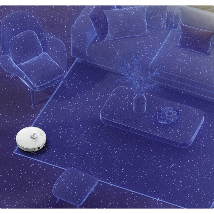 Roborock S8 MaxV Ultra Saugroboter Aspirador y Fregador Robot Blanco con Estación Base Auto-Vaciado y MOP, LIDAR, 10000 Pa, WiFi, Alexa