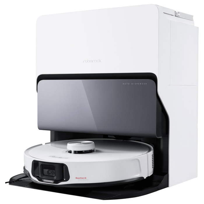 Roborock S8 MaxV Ultra Saugroboter Aspirador y Fregador Robot Blanco con Estación Base Auto-Vaciado y MOP, LIDAR, 10000 Pa, WiFi, Alexa