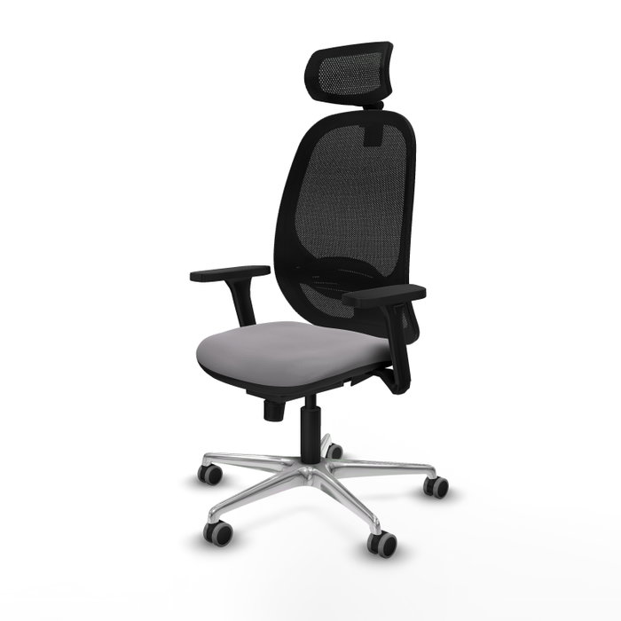 PIQUERAS Y CRESPO Silla de oficina Cilanco con mecanismo Sincro, Gris y Negro PIQUERAS Y CRESPO Silla de oficina Cilanco con mecanismo Sincro, Gris y Negro