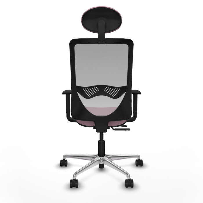 PIQUERAS Y CRESPO Silla de oficina Zulema Rosa y Gris con Mecanismo Sincro/Traslack PIQUERAS Y CRESPO Silla de oficina Zulema Rosa y Gris con Mecanismo Sincro/Traslack