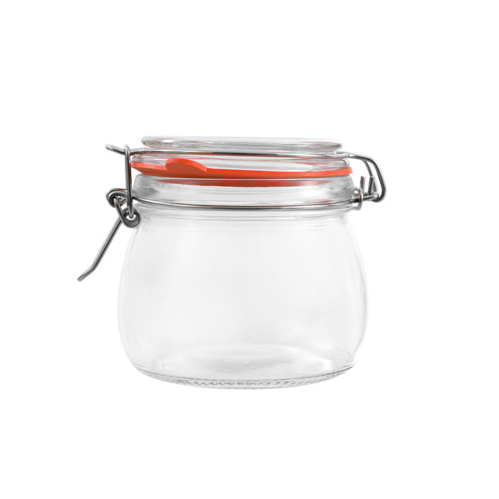 La Mediterranea Tarro Hermético Vidrio Clip 500 ml (12 Unidades) La Mediterranea Tarro Hermético Vidrio Clip 500 ml (12 Unidades)