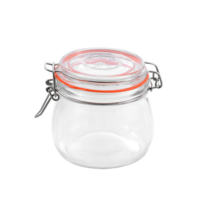 La Mediterranea Tarro Hermético Vidrio Clip 500 ml (12 Unidades) La Mediterranea Tarro Hermético Vidrio Clip 500 ml (12 Unidades)