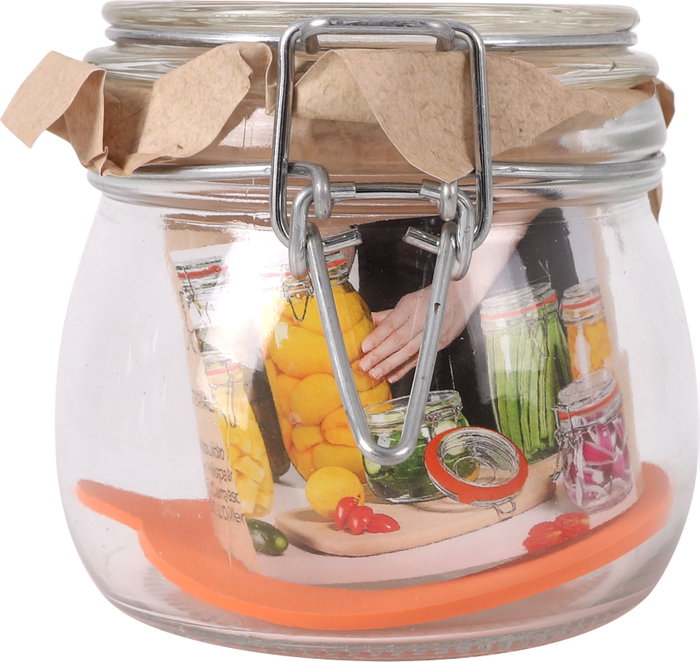 La Mediterranea Tarro Hermético Vidrio Clip 500 ml (12 Unidades)