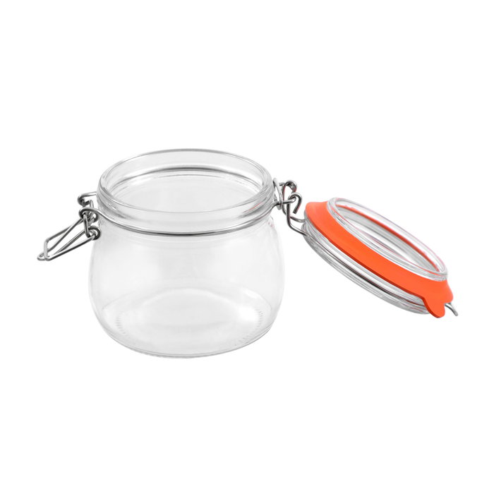 La Mediterranea Tarro Hermético Vidrio Clip 500 ml (12 Unidades) La Mediterranea Tarro Hermético Vidrio Clip 500 ml (12 Unidades)