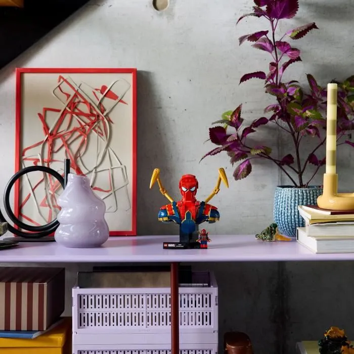 Lego 76326 Busto de Iron Spider-Man Set de Construcción para Coleccionistas Adultos