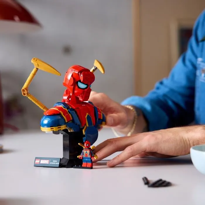Lego 76326 Busto de Iron Spider-Man Set de Construcción para Coleccionistas Adultos