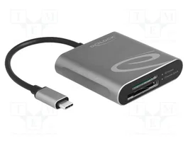 DeLOCK Lector de tarjetas USB Type-C para SD Express y CFexpress Gris
